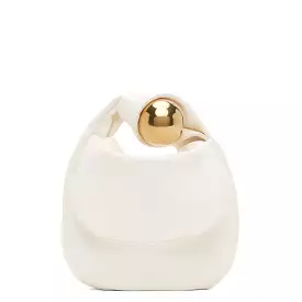 Sphere Pouch Leather, Cosmic Ivory (G)