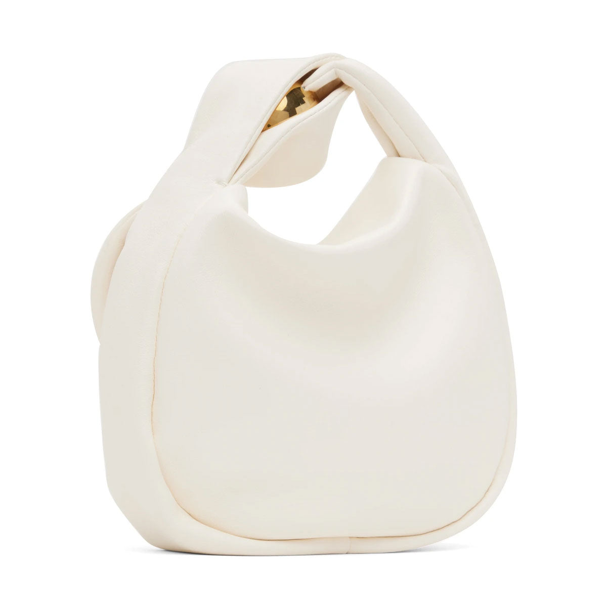 Sphere Pouch Leather, Cosmic Ivory (G)