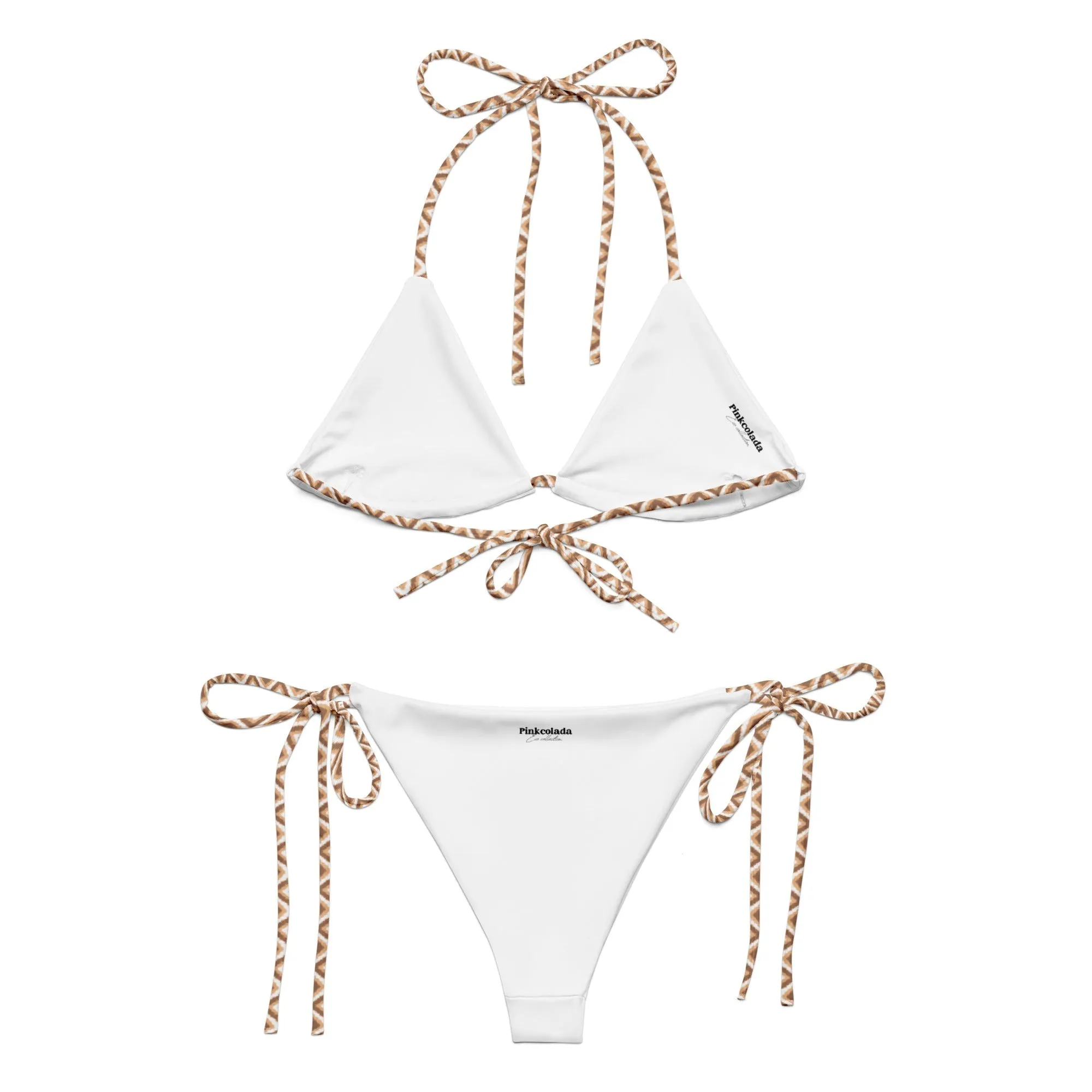 STRING BIKINI SET ECO - ZIG CHOCOLATE