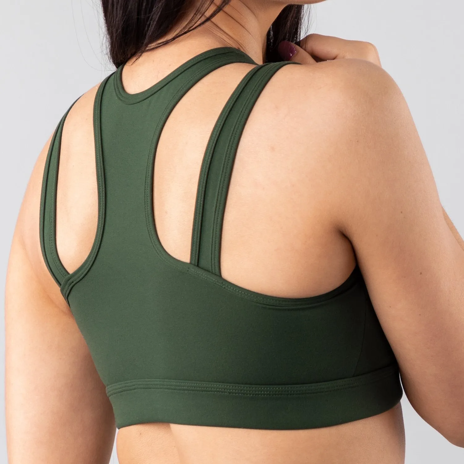 Surface Keyhole Bra - Olive